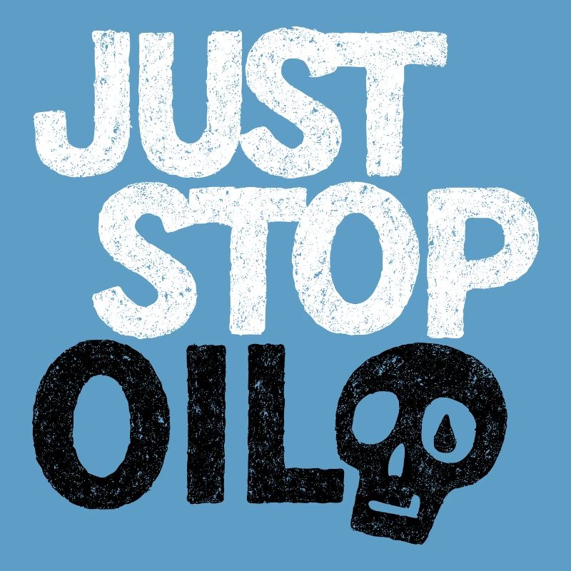 Bold 'Just Stop' Protest Graphic