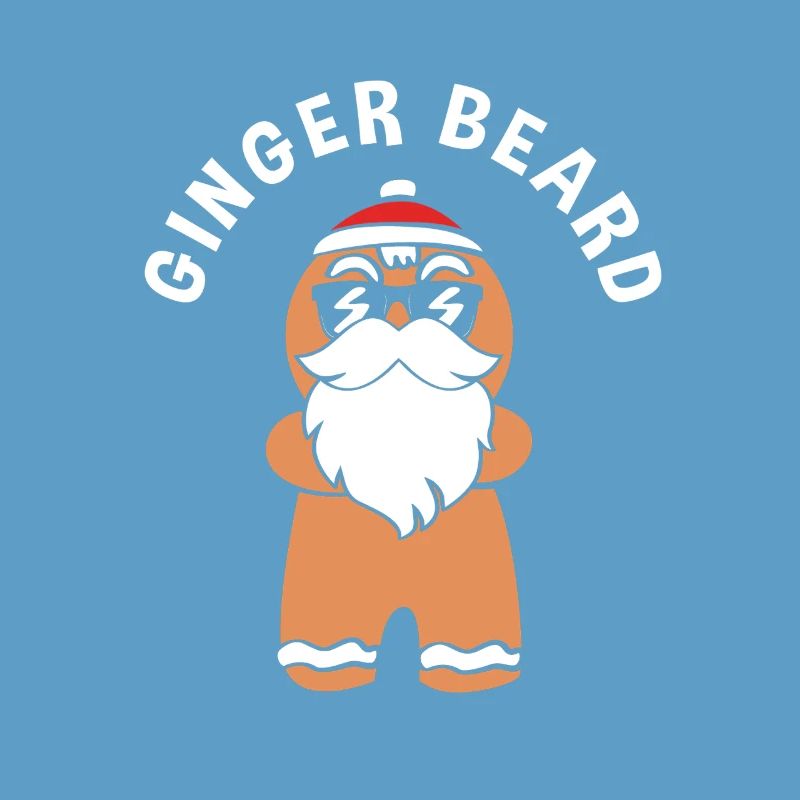Gingerbread Christmas Gingerbread Man Bearded Beard