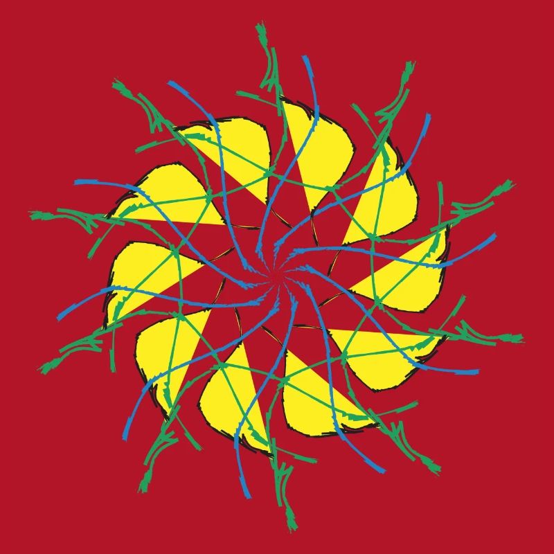 Random patterns circled