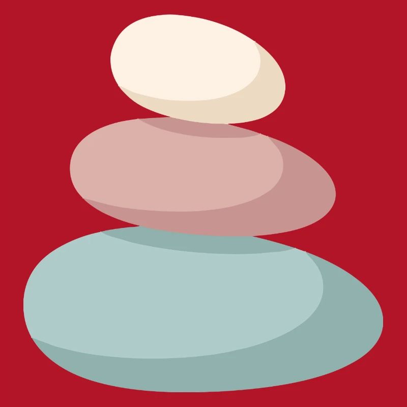 Pastel Stone Stack