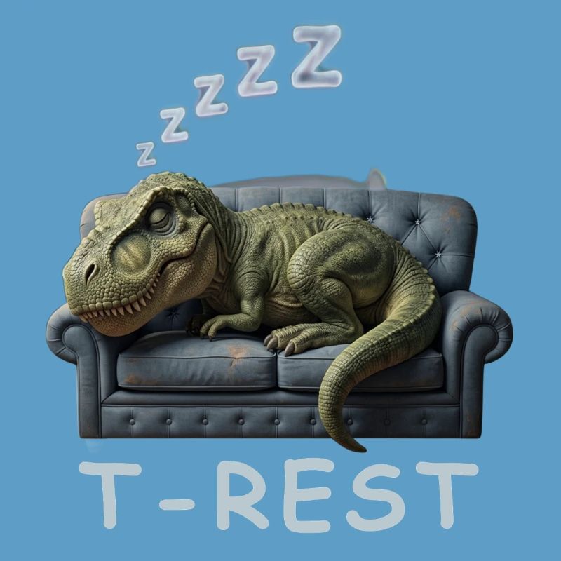 T-Rest Dino on Sofa