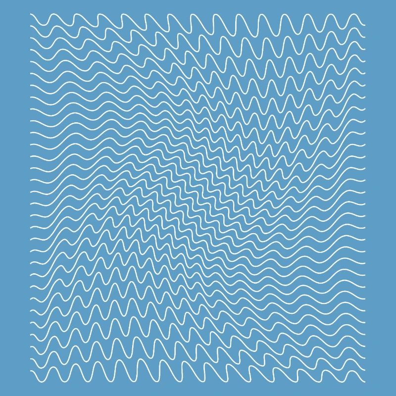 Impression d’illusion d’optique de ligne ondulée dynamique
