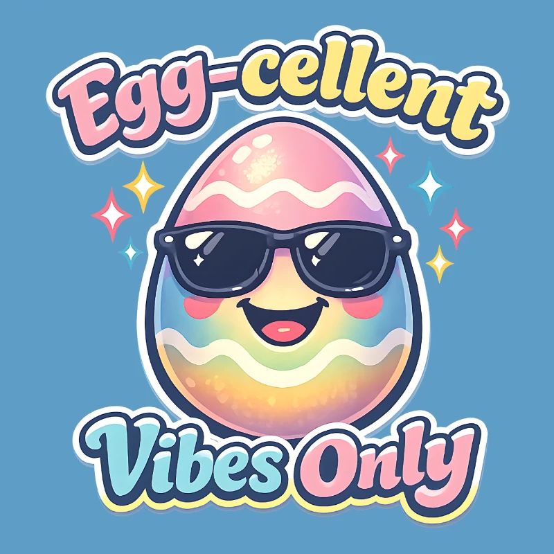 Egg Cellent Vibes Only Easter Easter Egg