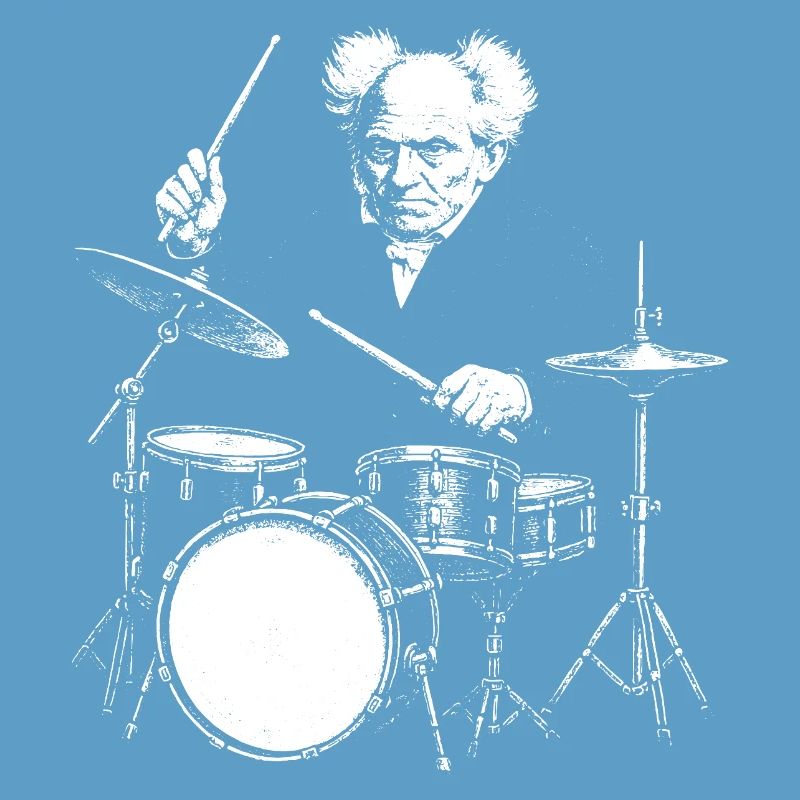 Schopenhauer Drummer Burst Silhouette