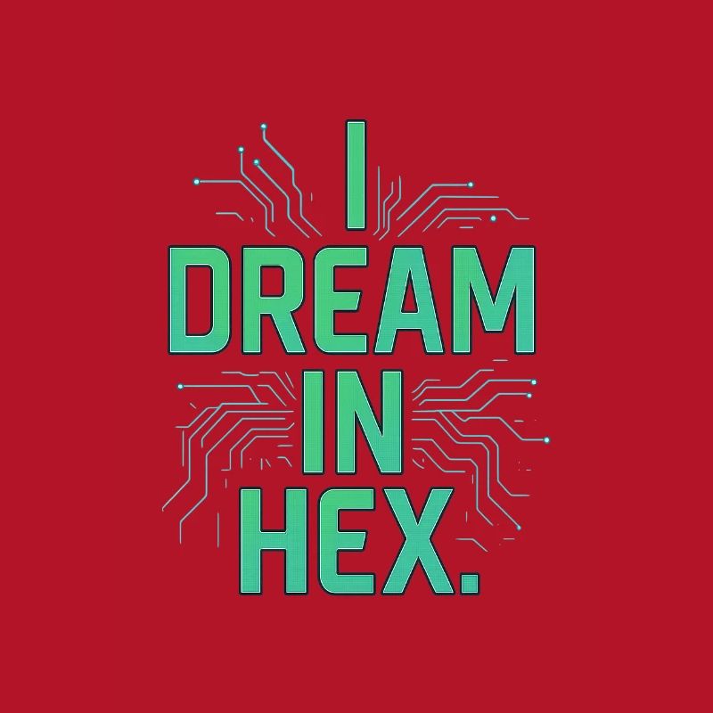 I Dream in Hex - T-shirt Nerdy Coder pour les développeurs