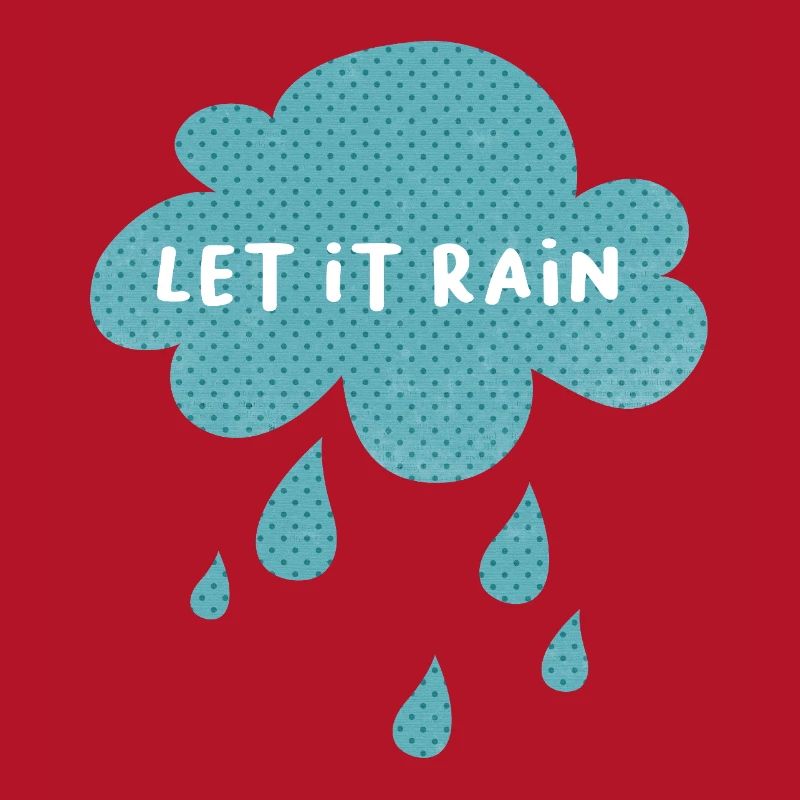Cloud Let it rain Rain Weather Nursery Dots