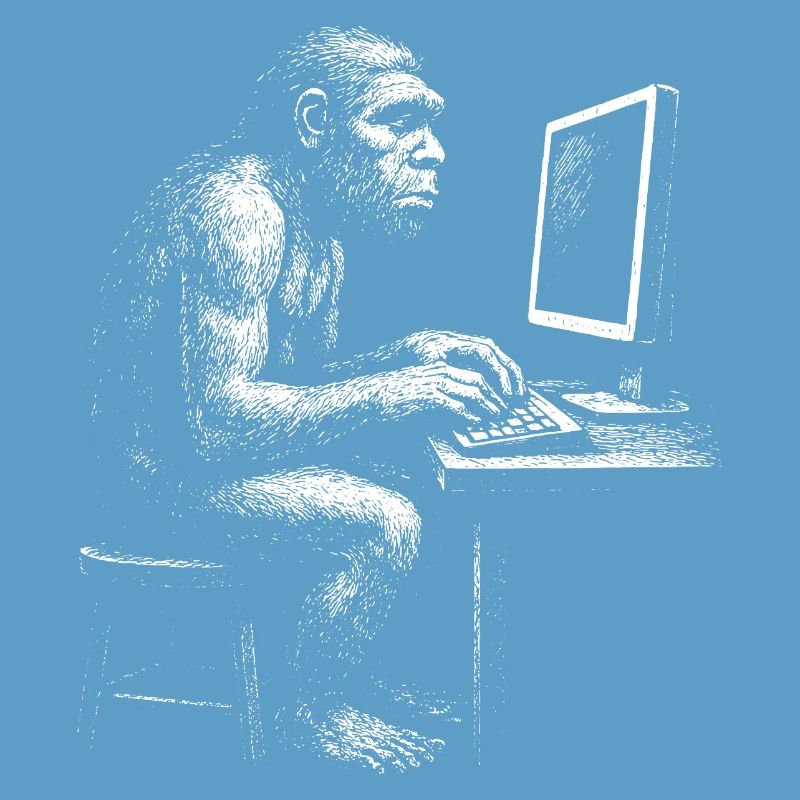 Digital Coder Homo Erectus Geschenk