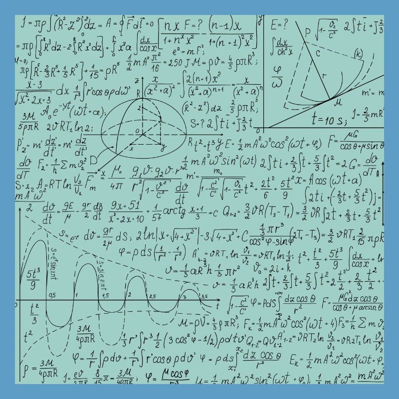 Math Equation Pattern, Math Formula Lover Gift
