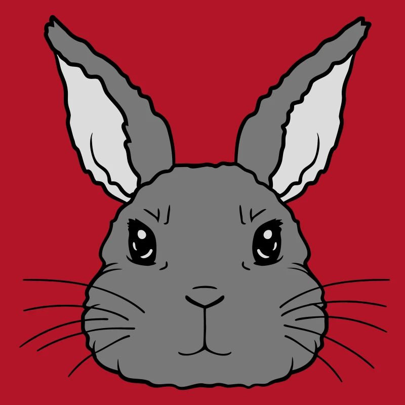 Cute little rabbit face