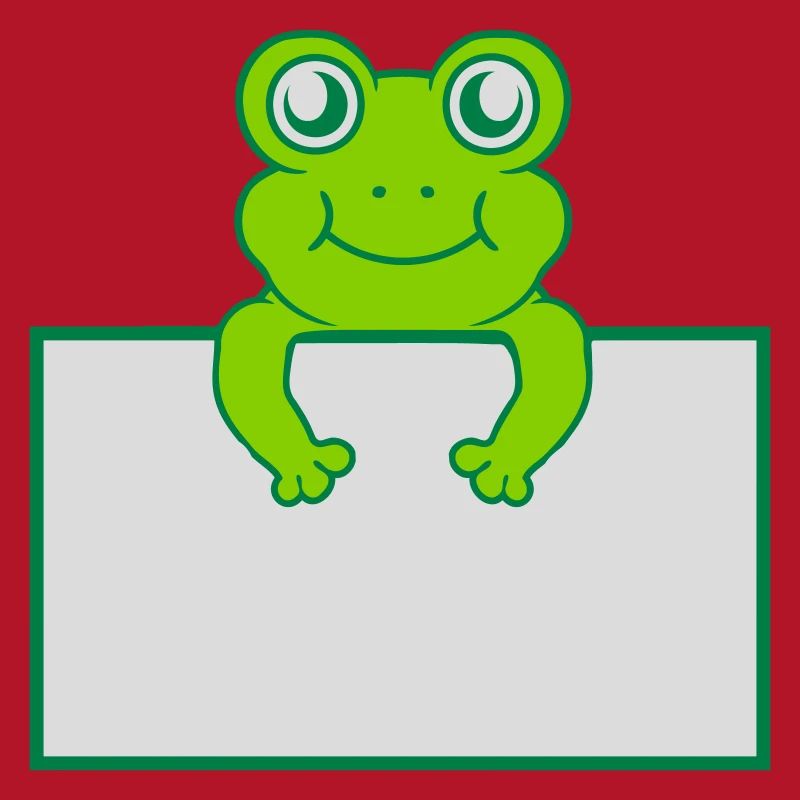 Text present frog shield