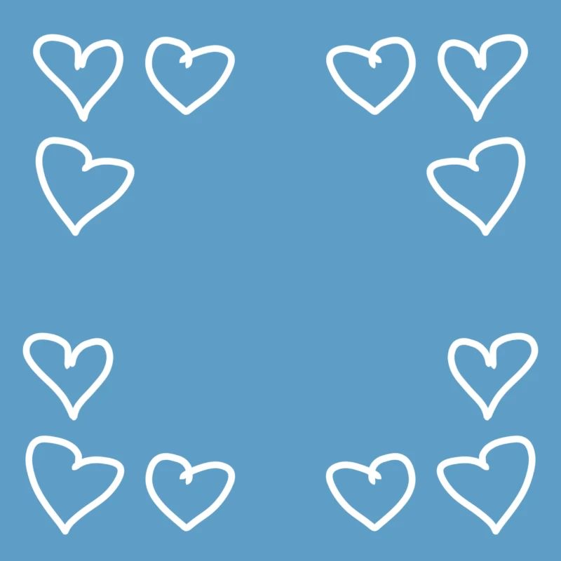 hearts pattern frame angular heart love