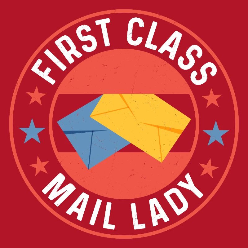 First Class Mail Lady Mail Postal Worker