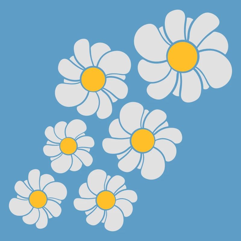 conception de modèle de fleur bleue daisy daisy be