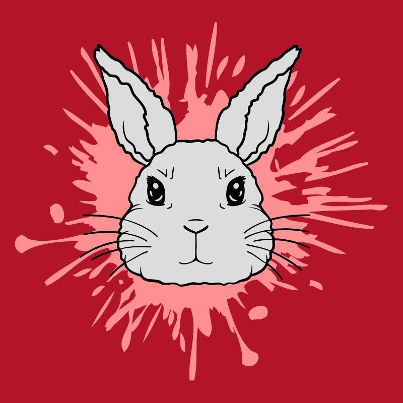 Éclaboussures de couleur gouttes lapin éclaboussures