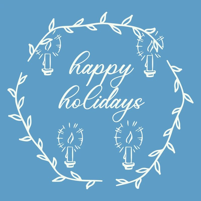 Advent Advetskranz Happy Holidays