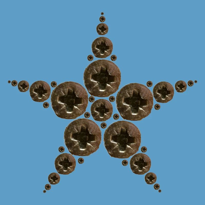 Étoile faite de vis