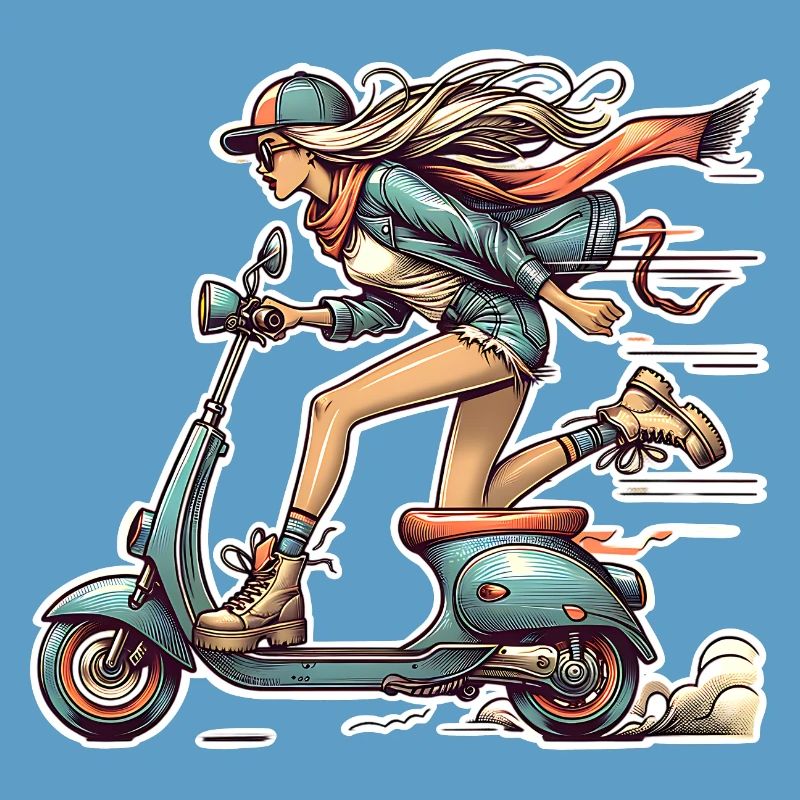 Motorroller Mofa Moped Roller