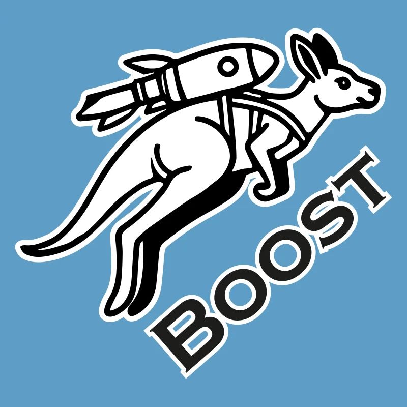 Kangaroo With Jetpack - Boost Design