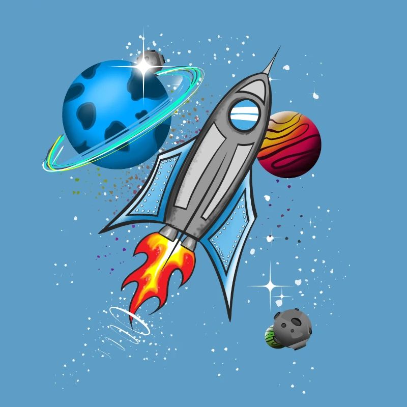 Fusée dans l’espace