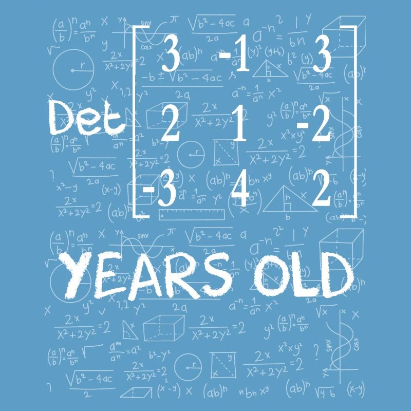 61st birthday 61 years matrix determinant math