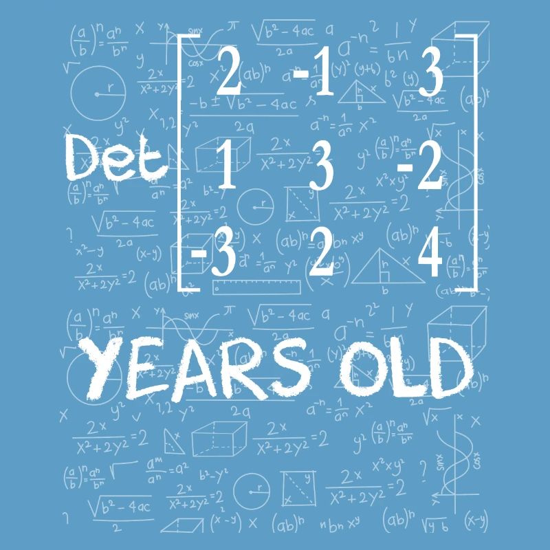 63rd birthday 63 years matrix determinant