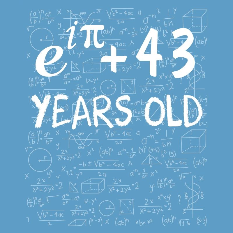 42nd Birthday 42 Years Euler Identity Math Gift