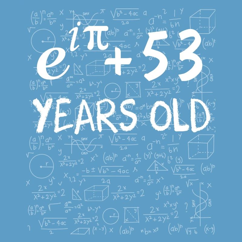 52nd Birthday 52 Years Euler Identity Math Gift