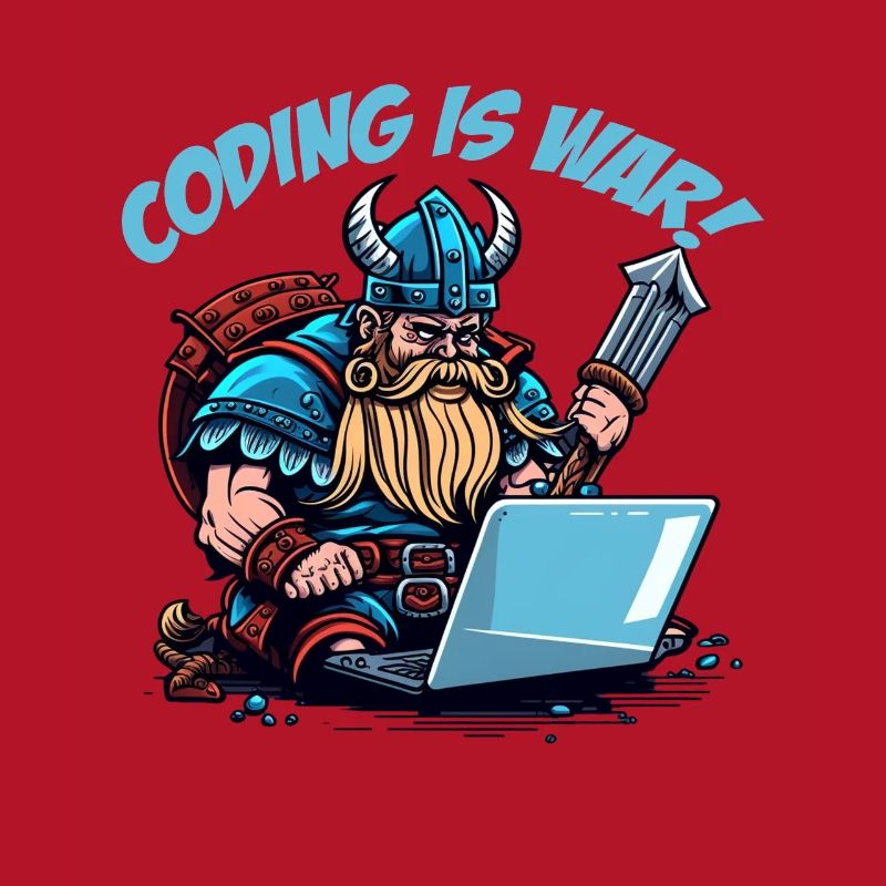 "Coding is war" Wikinger