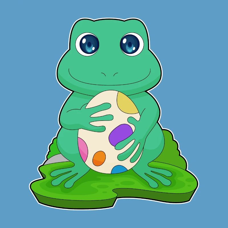 Frog Easter Easter Egg