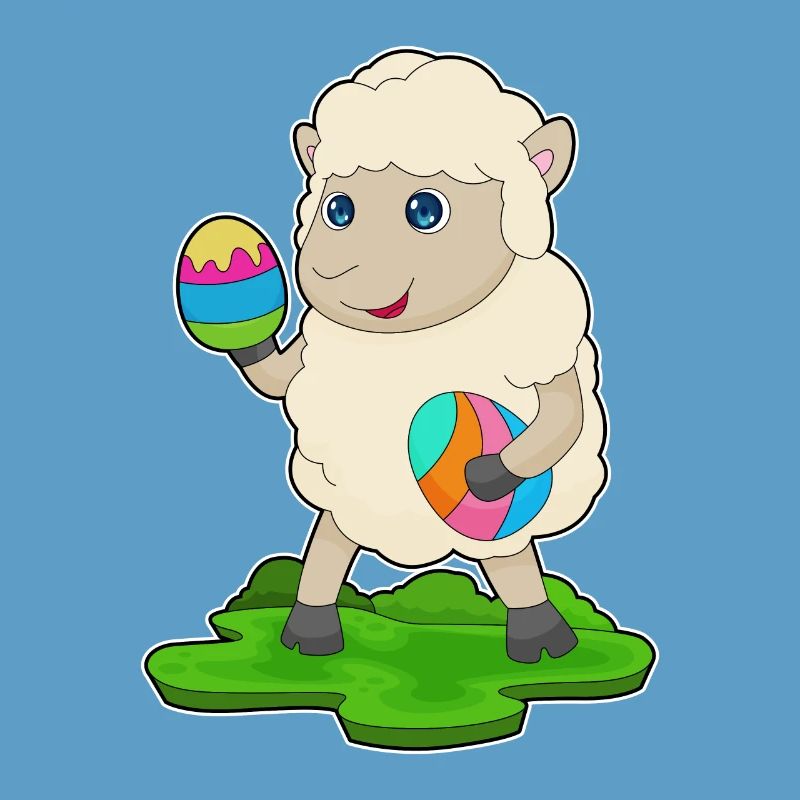 Sheep Easter Easter Eggs