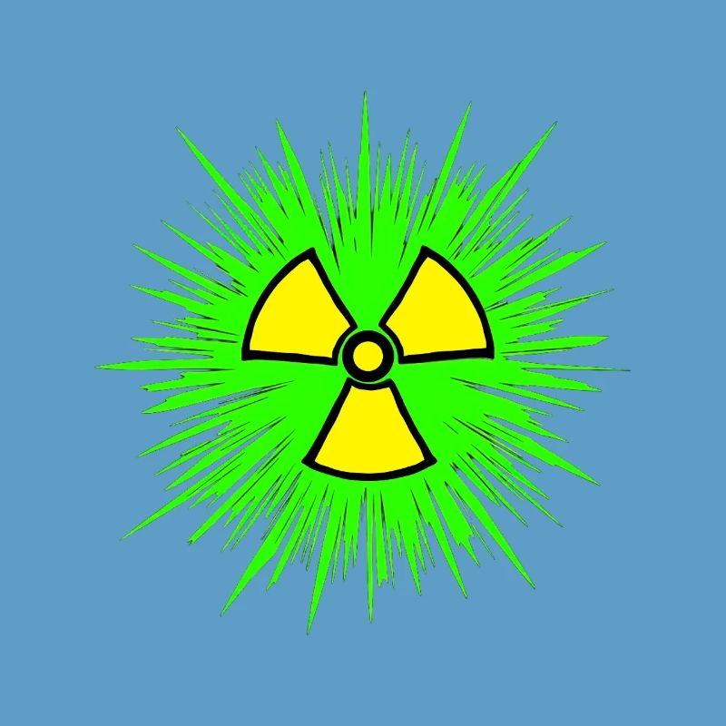 Nuklear Radioaktiv Chemie Atomkraft Nuklearzeichen