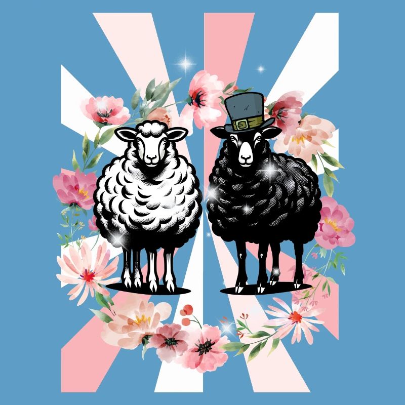 Retro Spring Sheep Easter Kids
