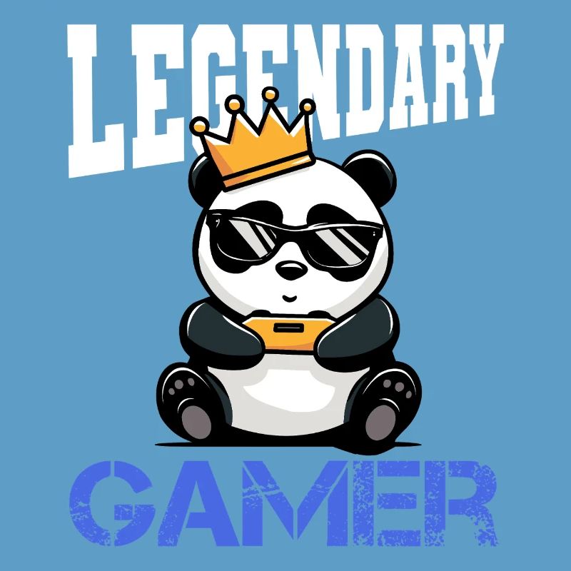 Panda Krone und controller - gamen