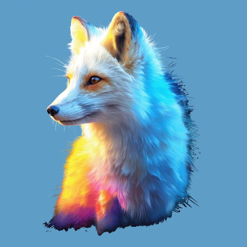 Polarfuchs Schneefuchs Eisfuchs Süßer Weißer Fuchs