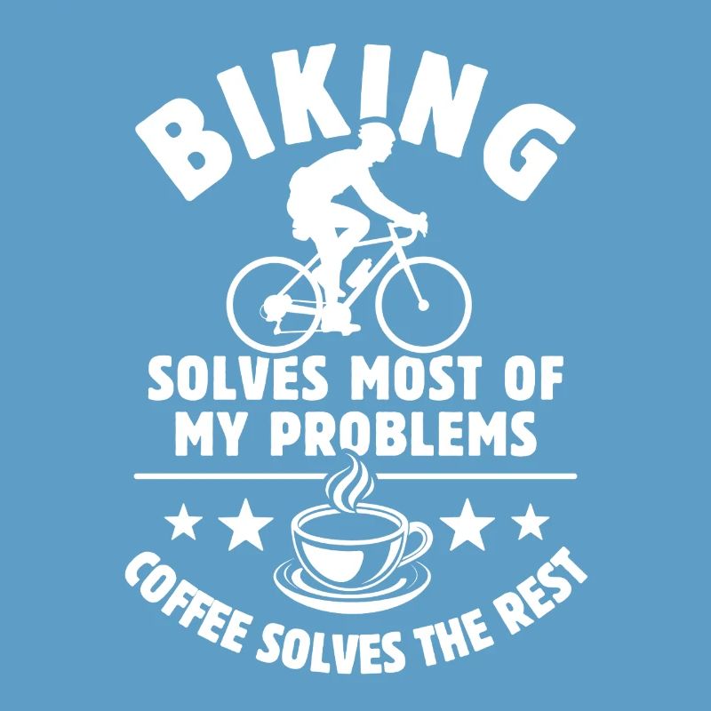 Biking solves most of my Problems Kaffee Geschenk