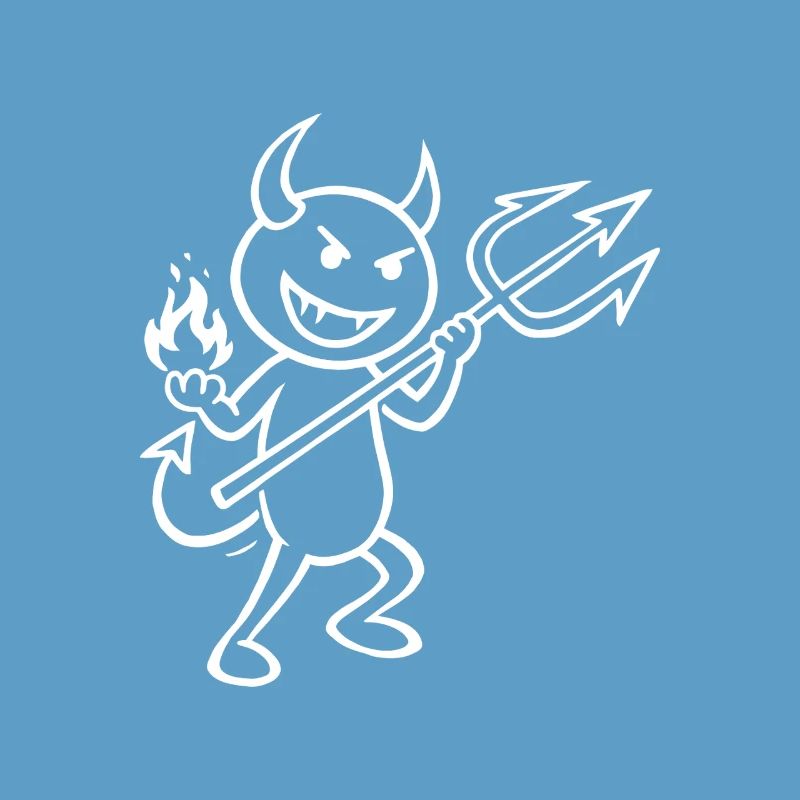Devilish Flames - Devil with Flames