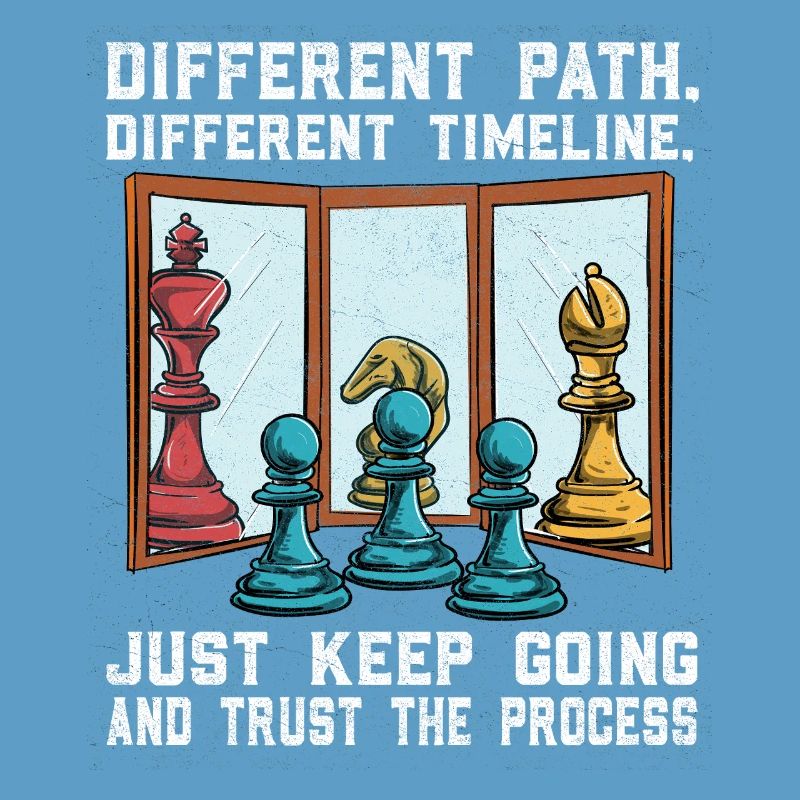 Chess path: Different way, confidence in the procedure