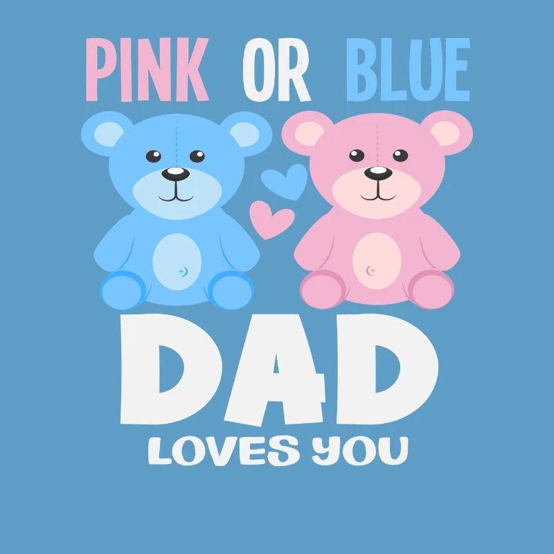 Pink Oder Blau Papa Liebt Dich