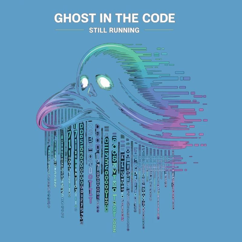 Programmeur de t-shirt fantôme dans le code Nerd informatique