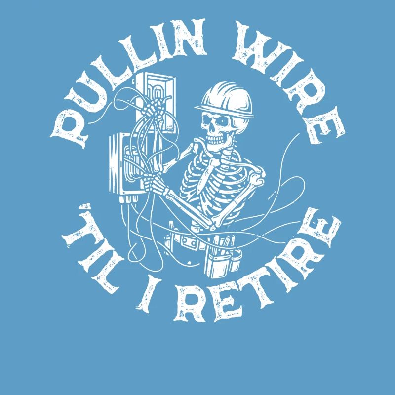 Skeleton Technique Wirework Electrician Pullin Wire