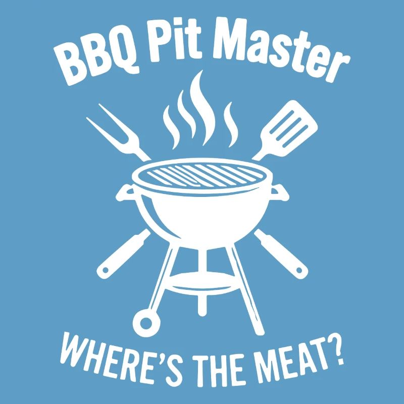 BBQ PIT MASTER WHERE'S THE MEAT Grill Graphic
