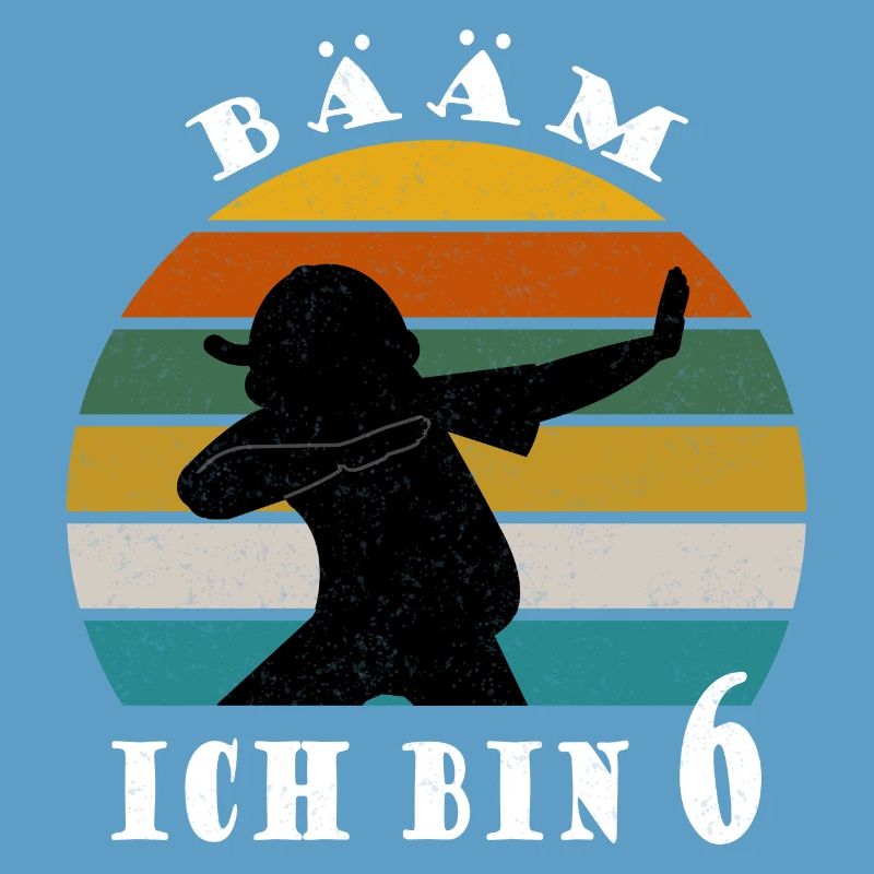 Kinder Dabbing Geburtstagsshirt 6 Jahre
