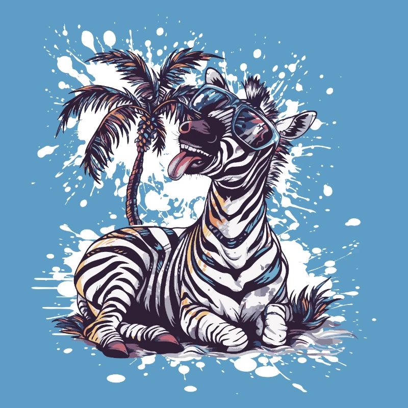 Zebra Island Palm Tree