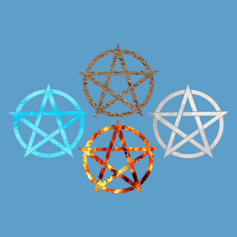 Pentagram Four Elements