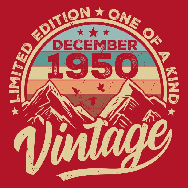 Original Dezember 1950 - 75. Geburtstag Geschenk