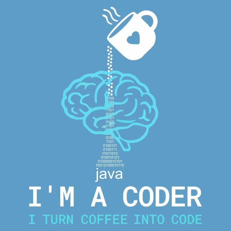 Coder T-Shirt: Coffee into Code – Nerdy Programmie