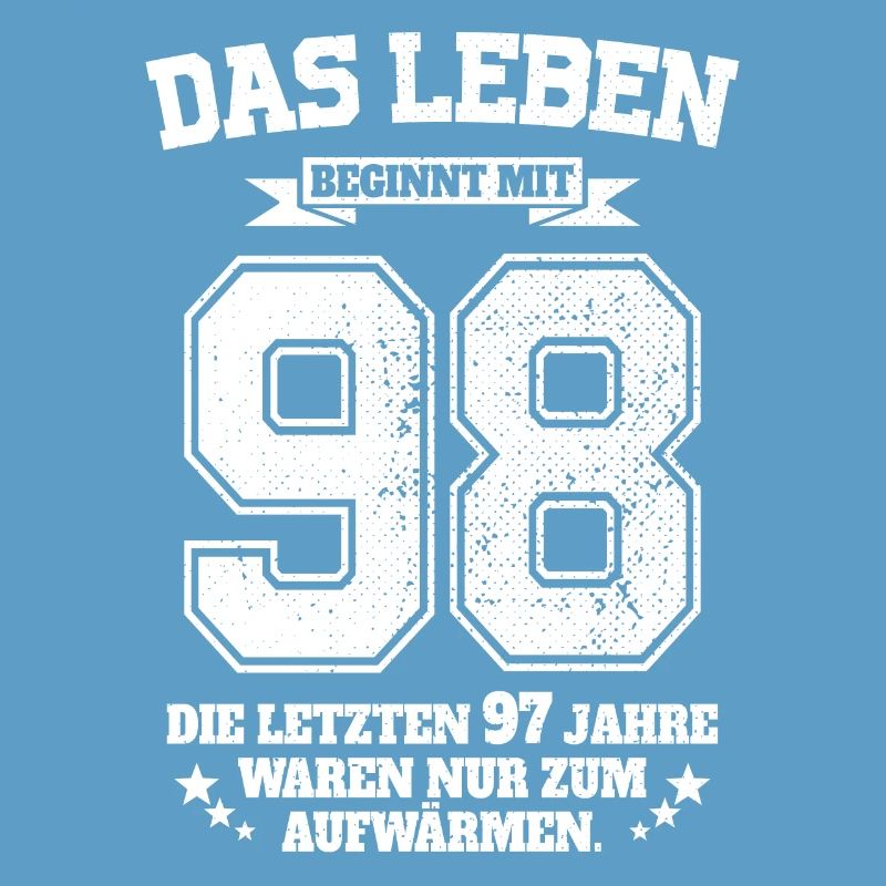 98. Geburtstag Geschenk Das Leben Beginnt Mit 98
