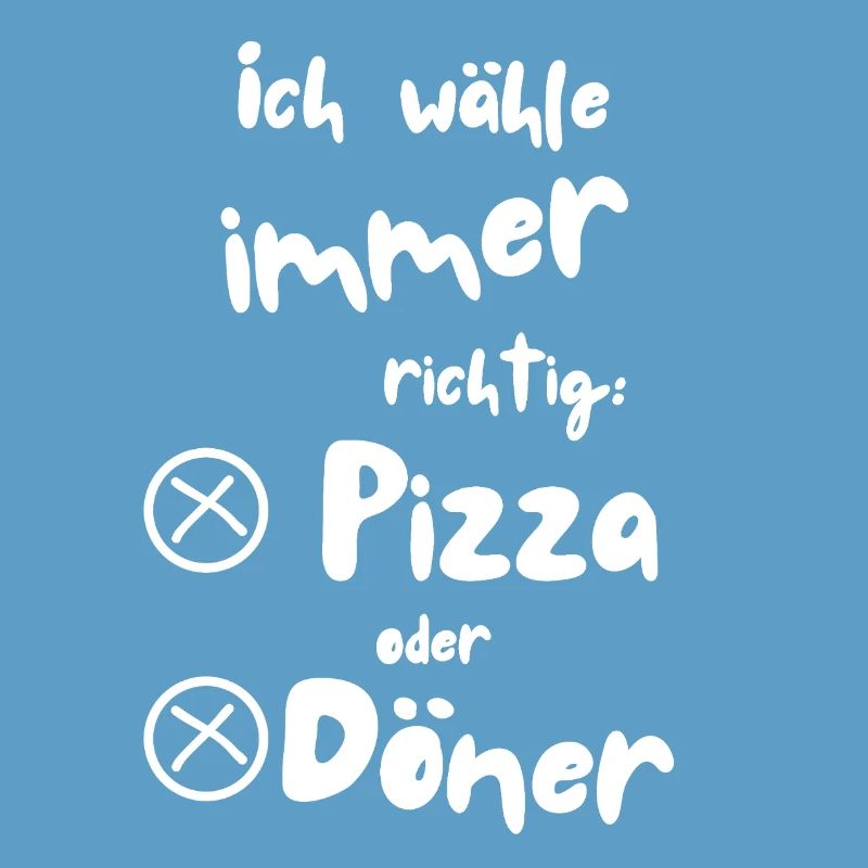 Ich wähle Pizza oder Döner