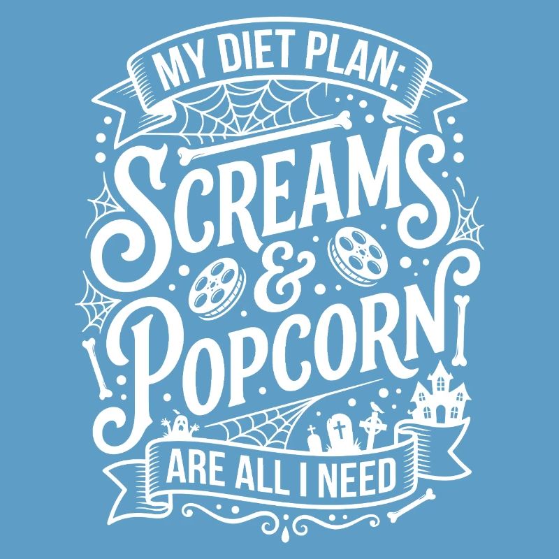 Screams & Popcorn Halloween Design