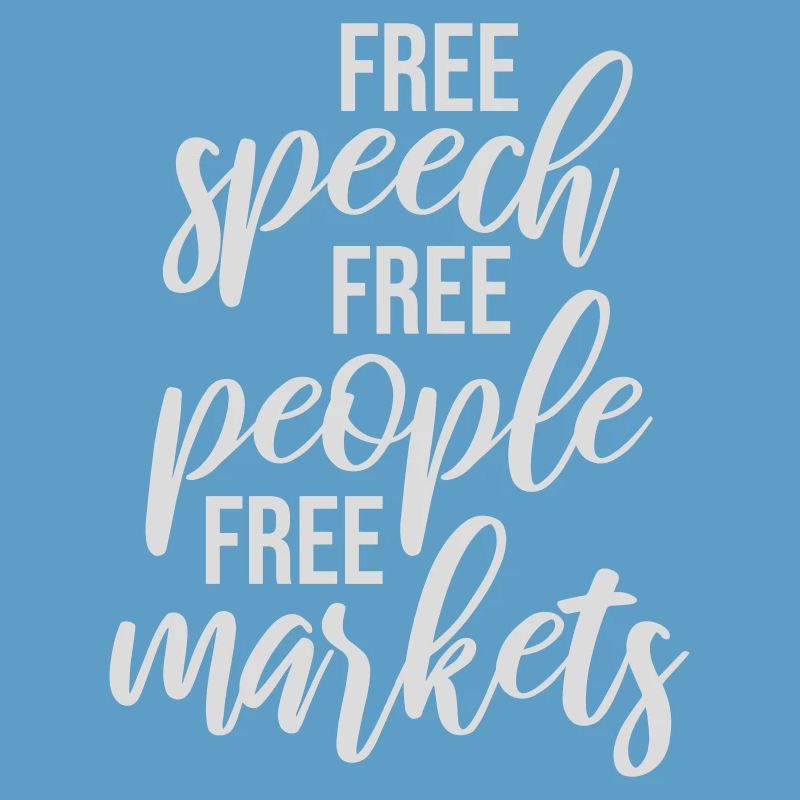 Marché de la liberté d’expression Peuple Libertarian Freedom Logo